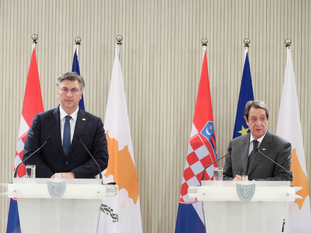 Συνάντηση Αναστασιάδη με Πρωθυπουργό Κροατίας – Όσα ειπώθηκαν για το Κυπριακό