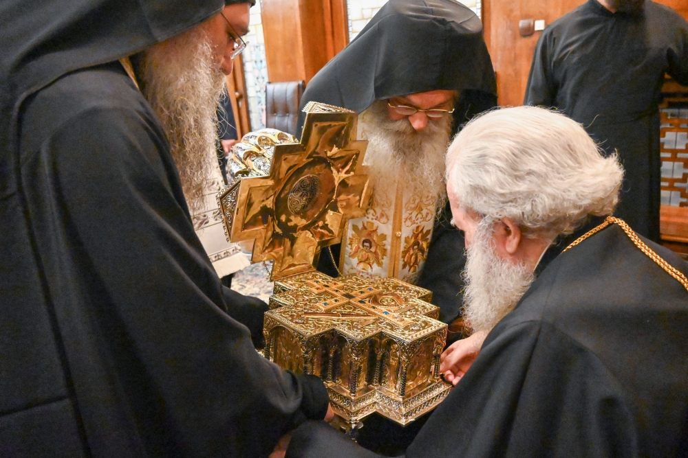 Τα ιερά λείψανα των Αγίων Κυρίλλου και Μεθοδίου από το Άγιο Όρος στην κατοικία του Πατριάρχη Βουλγαρίας