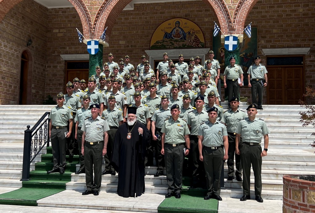 Σπουδαστές της Σχολής Ευελπίδων υποδέχθηκε ο Μητροπολίτης Διδυμοτείχου