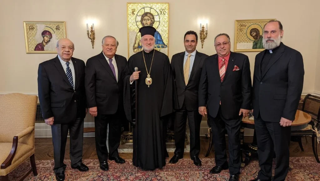 Archbishop Elpidophoros Meets with Leaders of Cypriot American Community