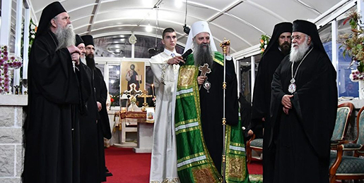 Патријарх Порфирије: Пред моштима Светог Василија свима опростимо све