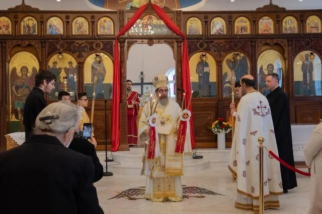 Melbourne: Sunday of the Myrrhbearers – His Grace Bishop Kyriakos of Sozopolis at Mentone