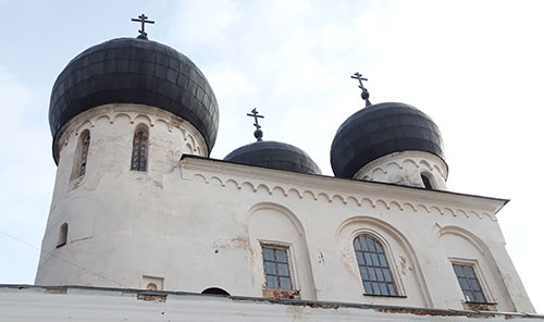 Началась реставрация собора Антониева монастыря в Великом Новгороде