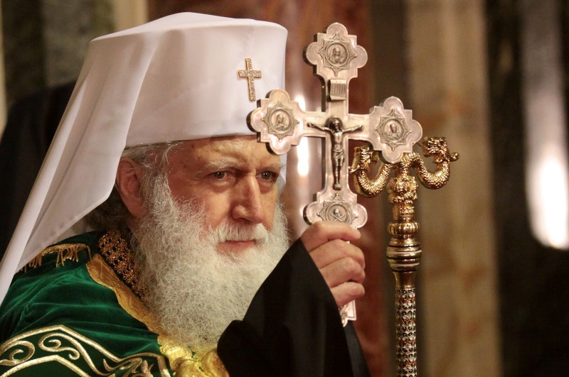Patriarch of Bulgaria Neophyte recuperating following a fracture of thigh bone