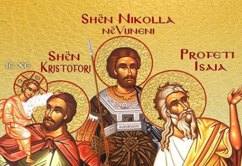 Profeti Isaia. Dëshmorët Kristofori, Akilina, Kalinika. Dëshmorët Gordiani, Epimaku