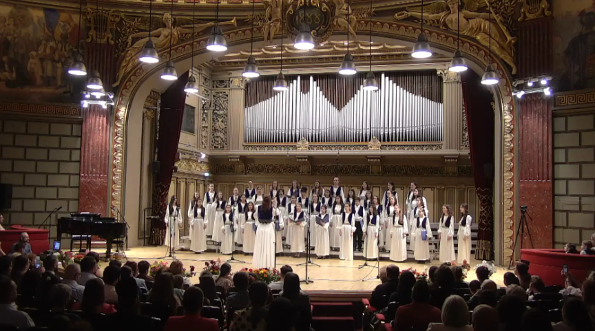 Corul de Copii și Tineret „Symbol – Jean Lupu” al Patriarhiei Române a concertat la Ateneul Român (Video)