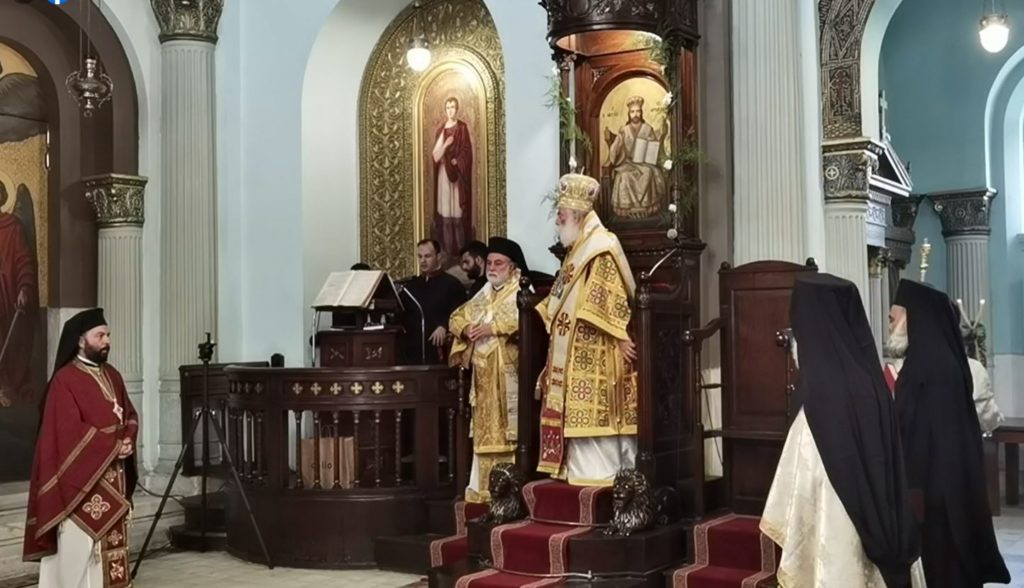 Ο Πατριάρχης Αλεξανδρείας στην πανηγυρική Θεία Λειτουργία στον Ι.Ν. Αγίων Κωνσταντίνου και Ελένης στο Κάιρο