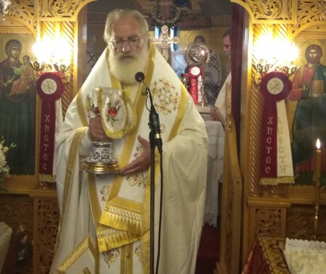 Ο Μητροπολίτης Αρκαλοχωρίου στον Ι.Ν. Νέστορος στο Καυτατζόγλειο