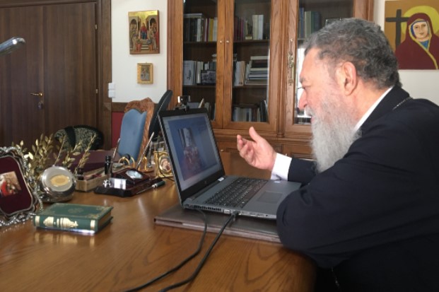 Ο Μητροπολίτης Χαλκίδος σε τηλεδιάσκεψη με μαθητές