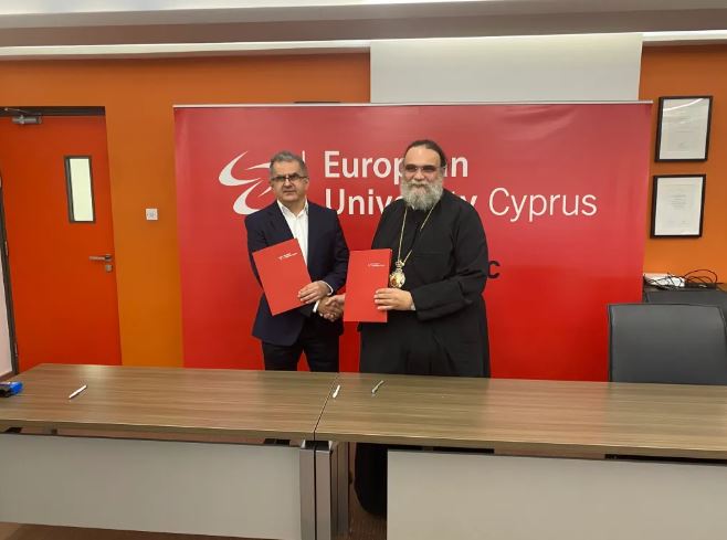 Mνημόνιο συνεργασίας Ιεράς Μητροπόλεως Ταμασού με το Ευρωπαϊκό Πανεπιστήμιο Κύπρου