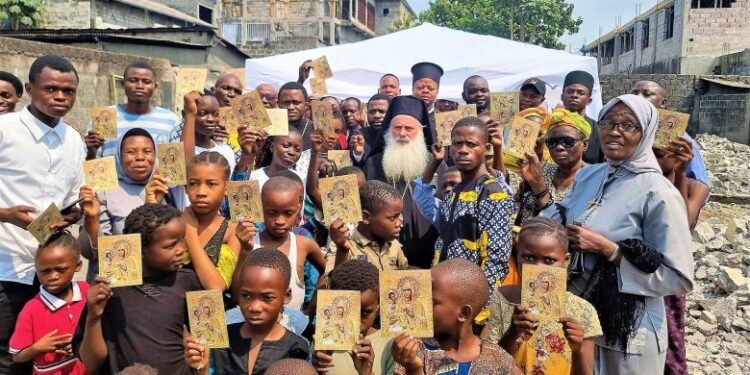 Congo: Laying of the Foundation Stone of the church of the Virgin Mary “Axion Esti”