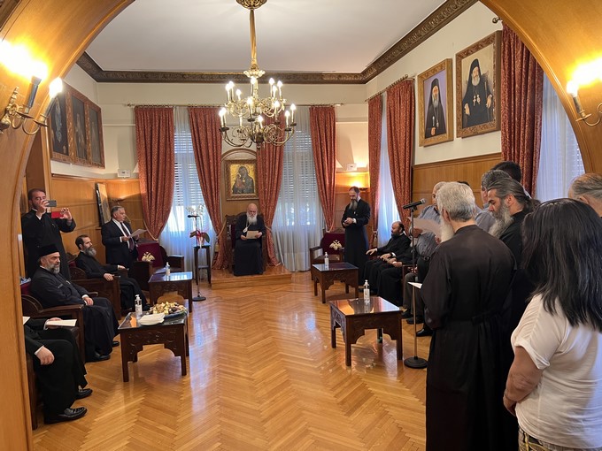 Ευχές στον Αρχιεπίσκοπο Αθηνών για τα ονομαστήριά του