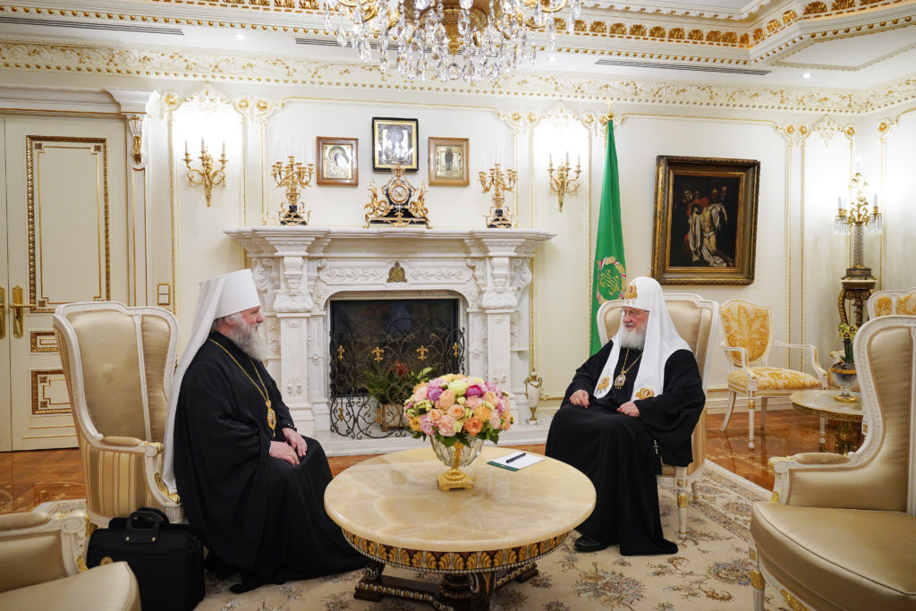 Συνάντηση εργασίας του Πατριάρχη Κύριλλου με τον Μητροπολίτη Χαντυμανσίισκ και Σουργούτ