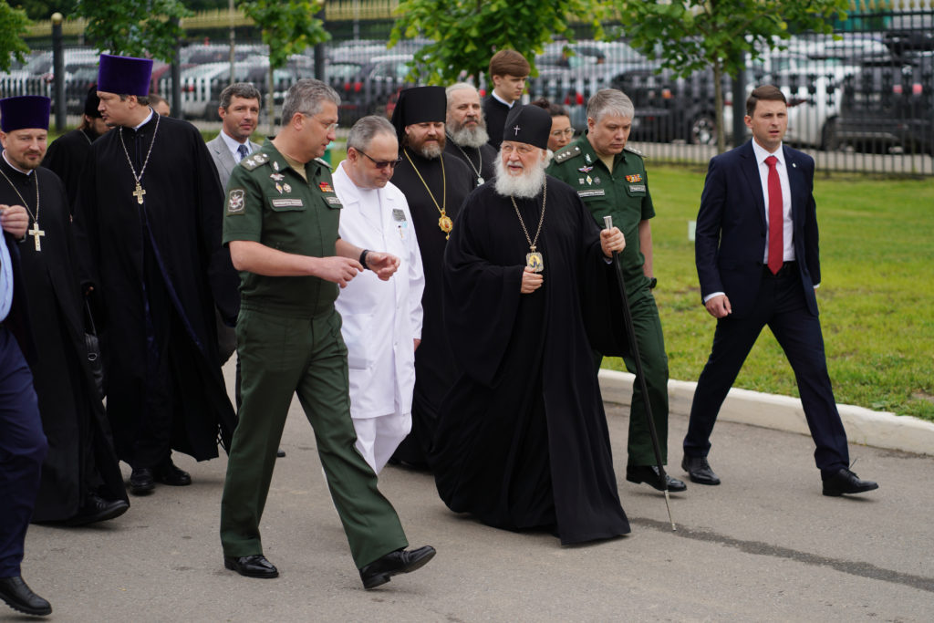 Святейший Патриарх Кирилл посетил Центральный военный клинический госпиталь им. А.А. Вишневского в Красногорске