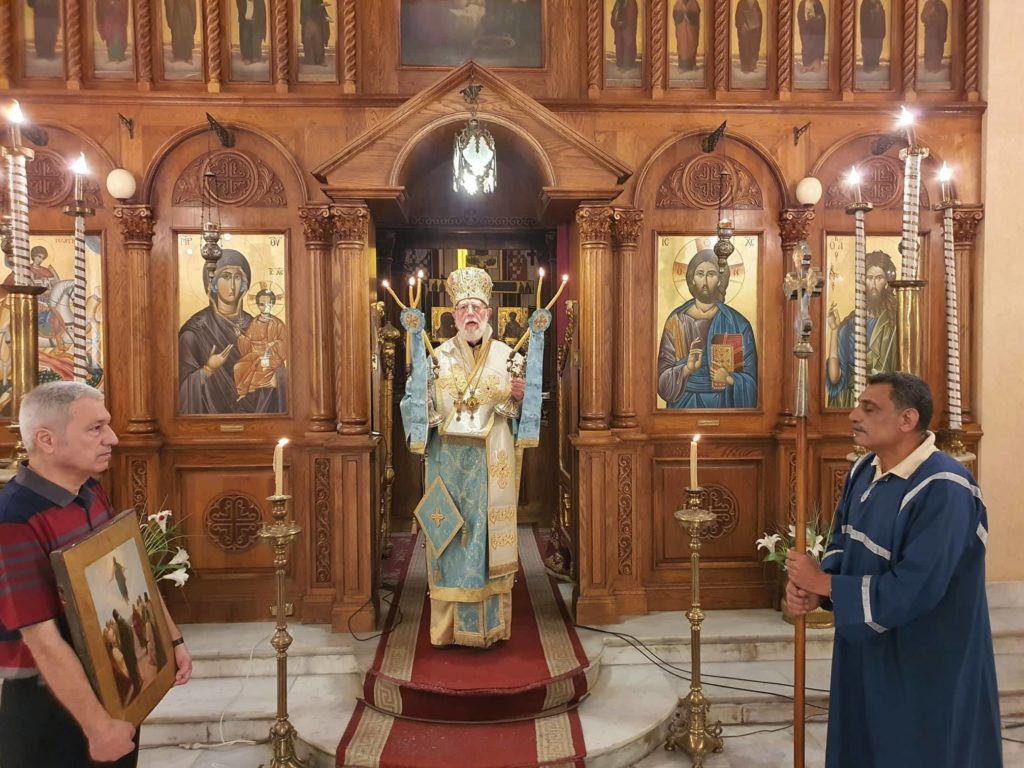 الاحتفال بعيد صعود الرب يسوع المسيح بالجسد إلى السماء في مطرانية إرموبوليس (طنطا)