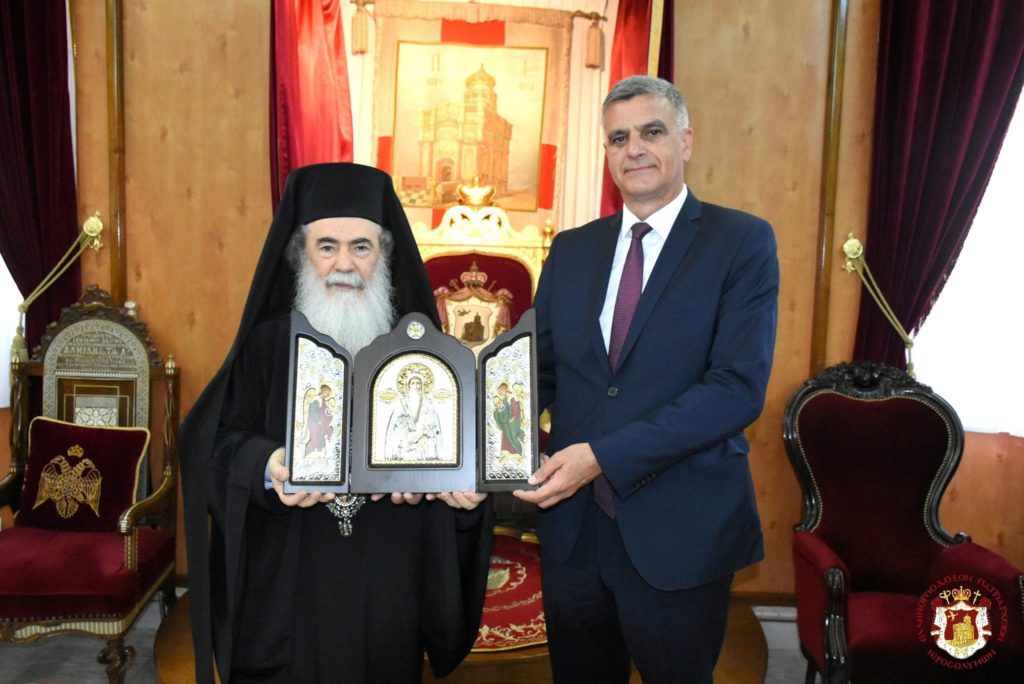 Επίσκεψη πρώην πρωθυπουργού της Βουλγαρίας στον Πατριάρχη Ιεροσολύμων