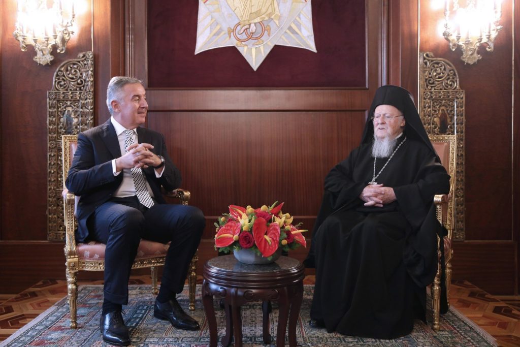 Ecumenical Patriarch met with President of the Republic of Montenegro