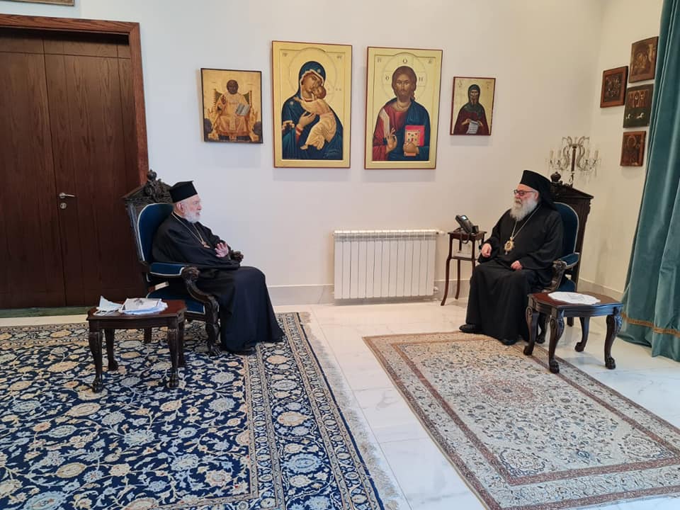 استقبل سيادة متروبوليت بيروت وتوابعها المطران الياس عوده غبطة البطريرك يوحنا