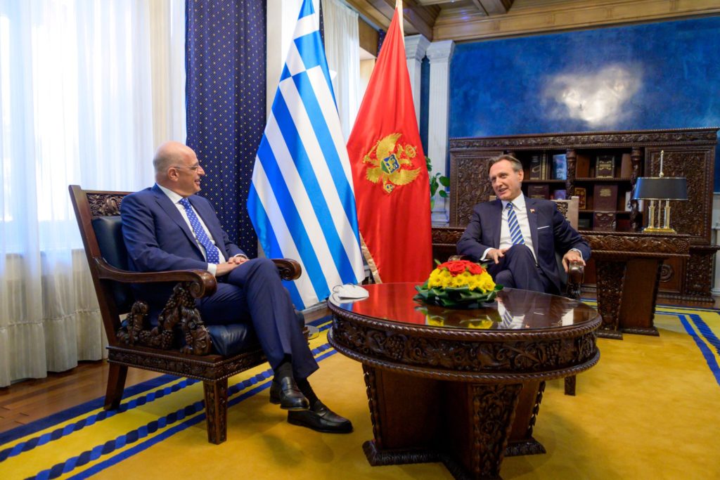Ν. Δένδιας από Μαυροβούνιο: Η Ελλάδα αρνιέται τις απειλές πολέμου εναντίον της