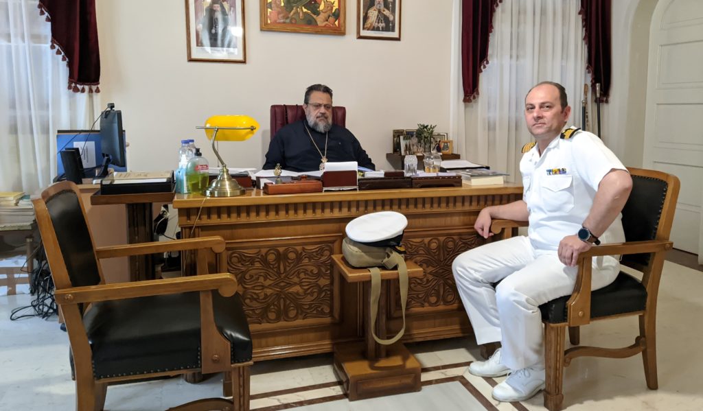 Στον Μητροπολίτη Μεσσηνίας ο νέος Λιμενάρχης Πύλου