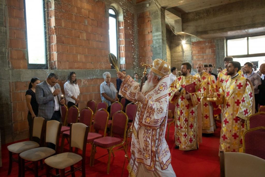 Binecuvântarea lucrărilor unui lăcaș de închinare bucureștean