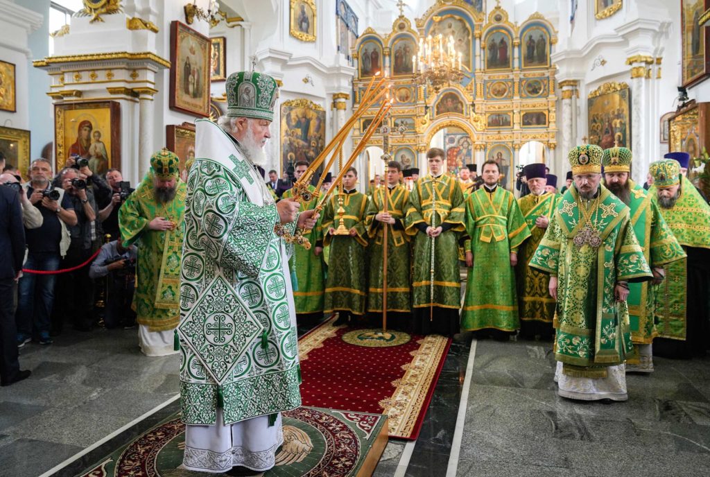 Слово Святейшего Патриарха Кирилла в канун Недели 7-й по Пасхе после всенощного бдения в Свято-Духовом кафедральном соборе г. Минска