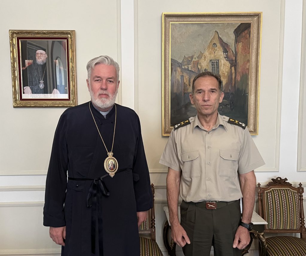 Στον Μητροπολίτη Βελγίου ο Στρατιωτικός Αντιπρόσωπος της Ελλάδας στο ΝΑΤΟ