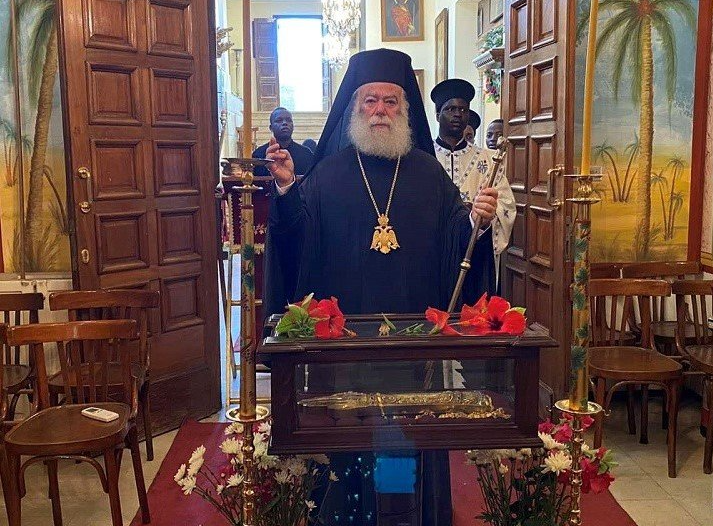 Patriarch of Alexandria Theodoros II officiates at Divine Liturgy in commemoration of solemn memory of St. Cyril III Lukaris