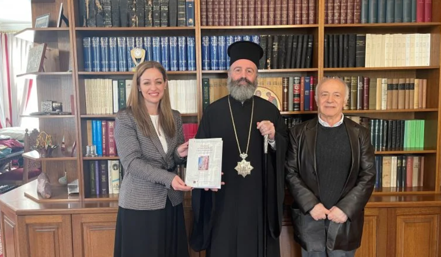 His Eminence Archbishop Makarios meets with Macquarie University Greek Studies Department