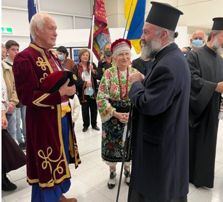 Archbishop of Australia Makarios visits Ukrainian Orthodox parish of St. Savvas the New of Kalymnos