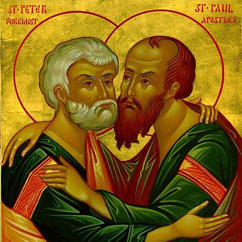 Μνήμη των Πρωτοκορυφαίων Αποστόλων Πέτρου και Παύλου (29 Ιουνίου)