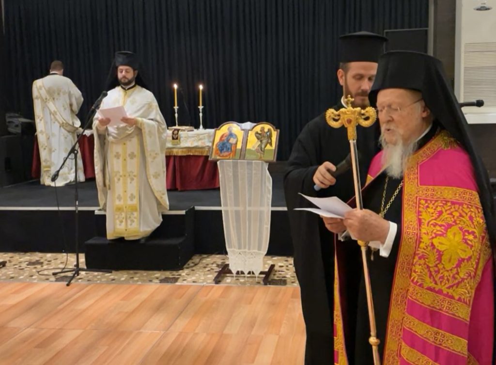 Ecumenical Patriarch Bartholomew officiates at Divine Liturgy for Ukrainian-, Russian-speaking Orthodox faithful