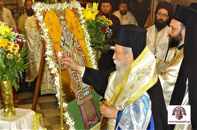 First con-celebratory Orthros since canonization of ethnomartyr Ananias Labardis at Metropolitan Cathedral of Sparta