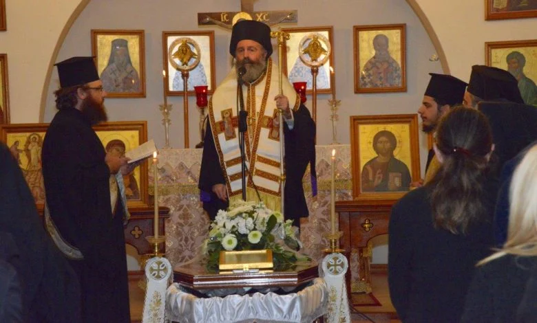 Η Εξόδιος Ακολουθία της αδελφής Αγάθης της Μονής του Τιμίου Σταυρού Mangrove Mountain