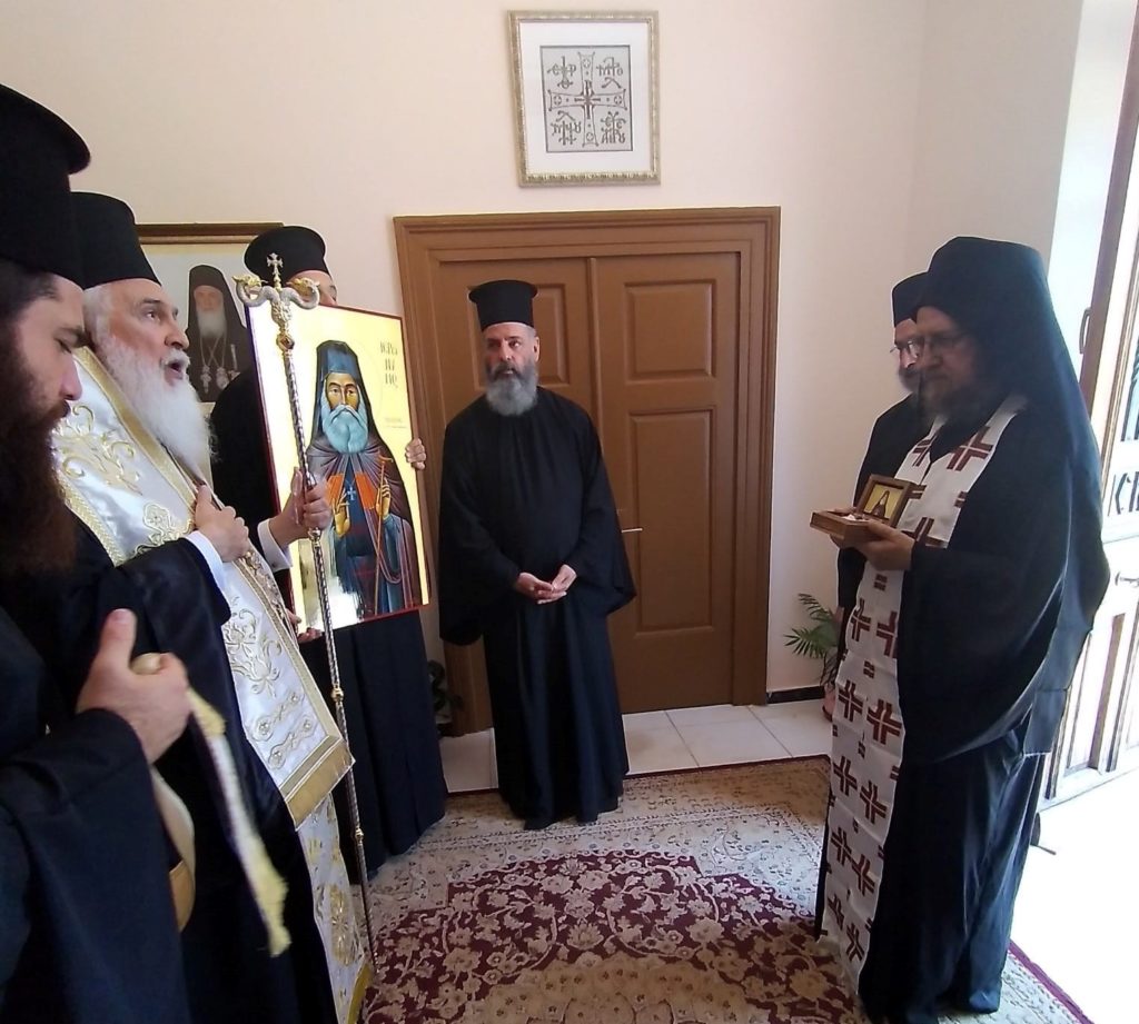 Υποδοχή ιερού λειψάνου Αγίου Ιερωνύμου του Σιμωνοπετρίτου