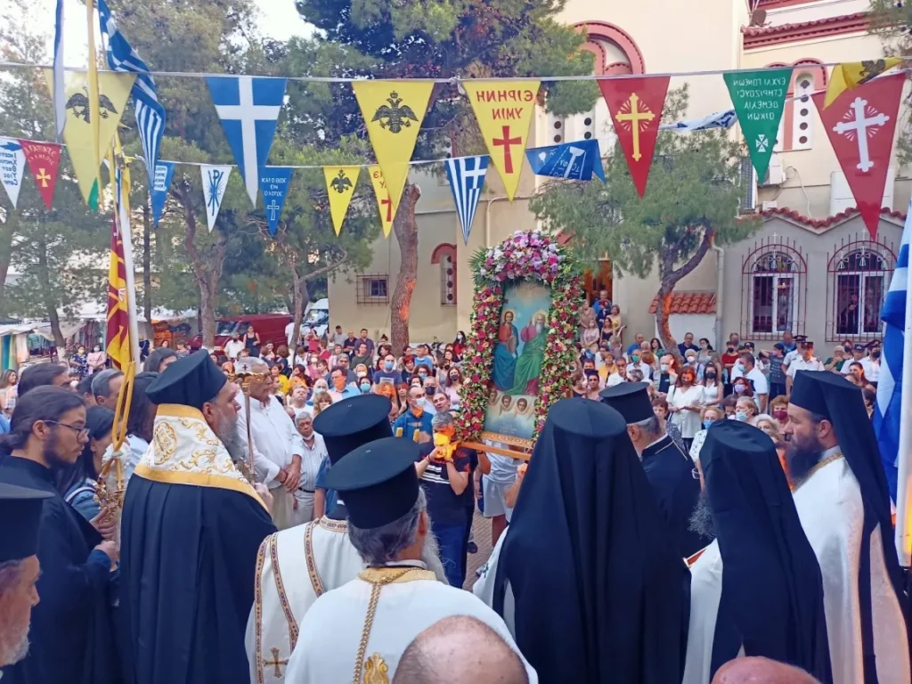 Λιτάνευση Ιεράς Εικόνος της Αγίας Τριάδος στο Ηράκλειο Αττικής