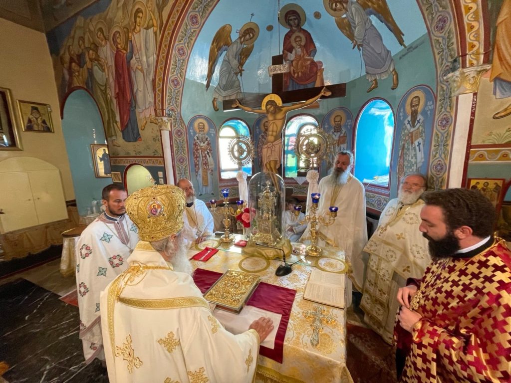 Στον πανηγυρίζοντα Ναό της Αναλήψεως Σπετσών ο Μητροπολίτης Ύδρας
