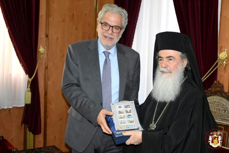Στον Πατριάρχη Ιεροσολύμων ο Υπουργός Κλιματικής Αλλαγής, Χρήστος Στυλιανίδης