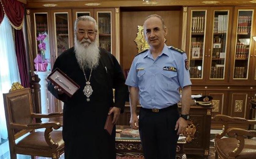 Επίσκεψη του Διοικητή των Πυροσβεστικών Υπηρεσιών Κοζάνης στον Μητροπολίτη Παύλο