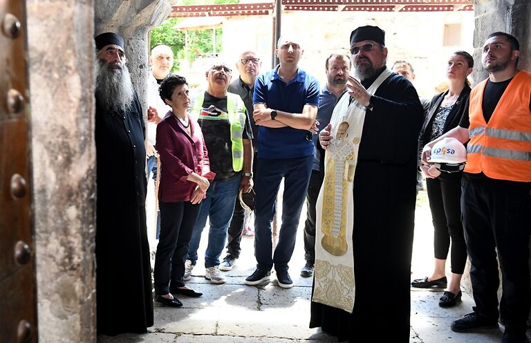 თეა წულუკიანი ზარზმის მონასტრის რეაბილიტაციის პროცესს გაეცნო