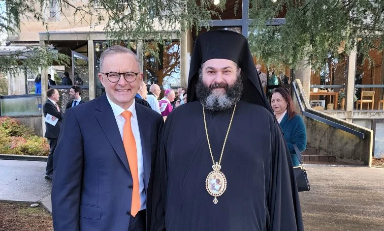 His Grace Bishop Bartholomew of Charioupolis at the Opening of the 47th Parliament of Australia