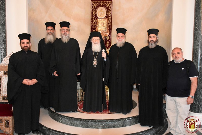 THE METROPOLITAN OF KITIOU FROM THE CHURCH OF CYPRUS VISITS THE PATRIARCHATE