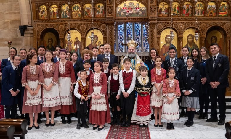 Memorial service by Archbishop Makarios of Australia for those who fell fighting for freedom in Cyprus