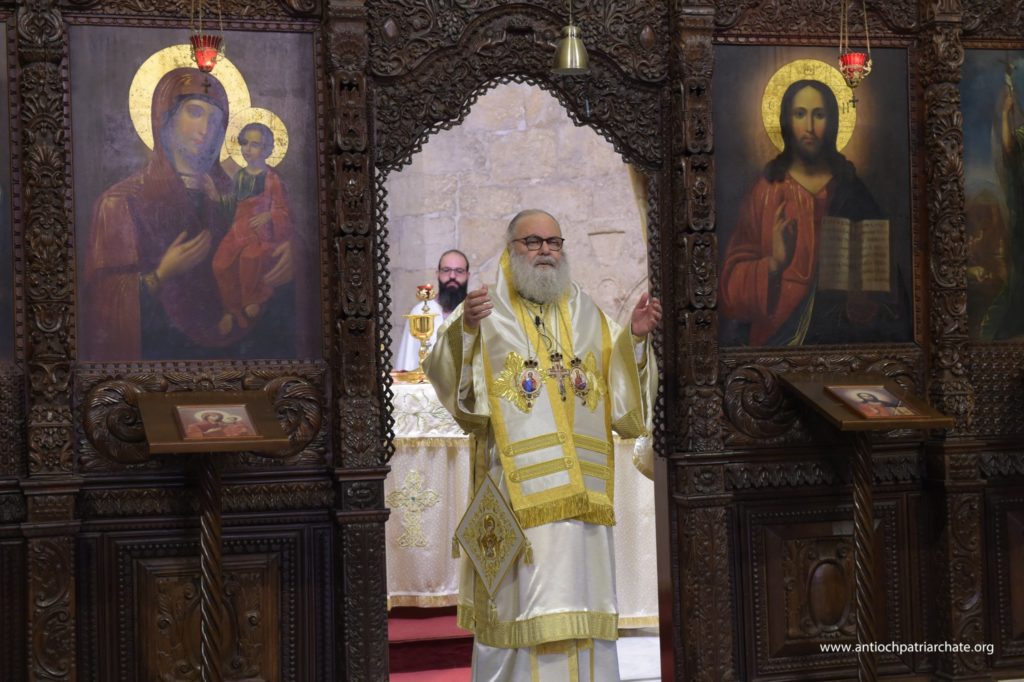 ‎البطريرك يوحنّا العاشر ترأس قدّاس الأحد في دير سيّدة البلمند البط