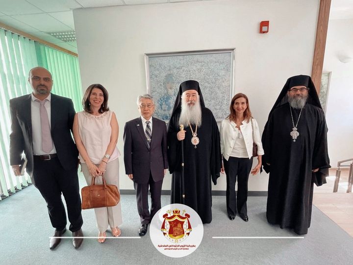 ‎زيارةُ صاحبِ السّيادة خريستوفوروس للسّفيرِ اليابانيّ