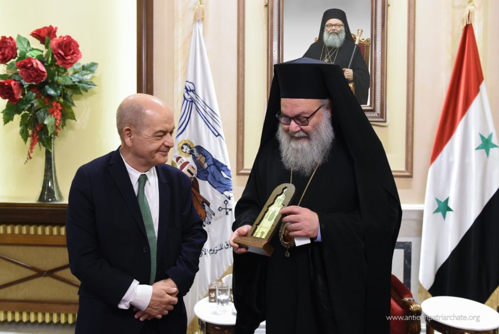Ο Πατριάρχης Αντιοχείας υποδέχθηκε τον Επιτετραμμένο της Ουγγρικής Πρεσβείας στη Συρία