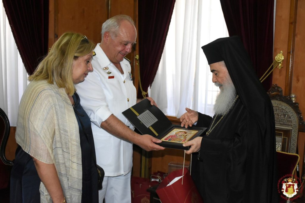 Ο νέος Ισραηλινός Πρέσβης στην Ελλάδα και ο Αρχηγός του Γενικού Επιτελείου Ναυτικού στον Πατριάρχη Ιεροσολύμων