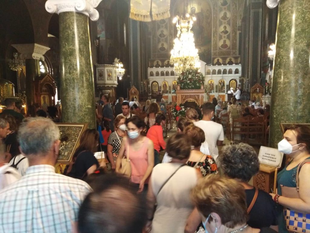 Ηθική έξαρση για τον Προφήτη Ηλία, στην ομώνυμη εκκλησία του Παγκρατίου