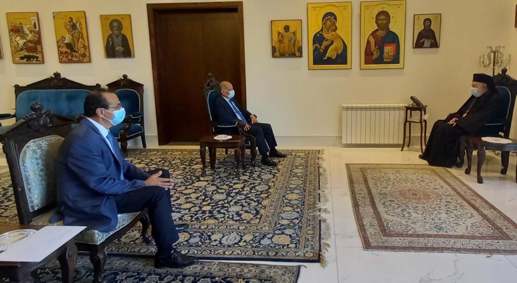 Ο Μητροπολίτης Βηρυτού κ. Ηλίας υποδέχθηκε τον Λιβανέζο βουλευτή Jean Talouzian
