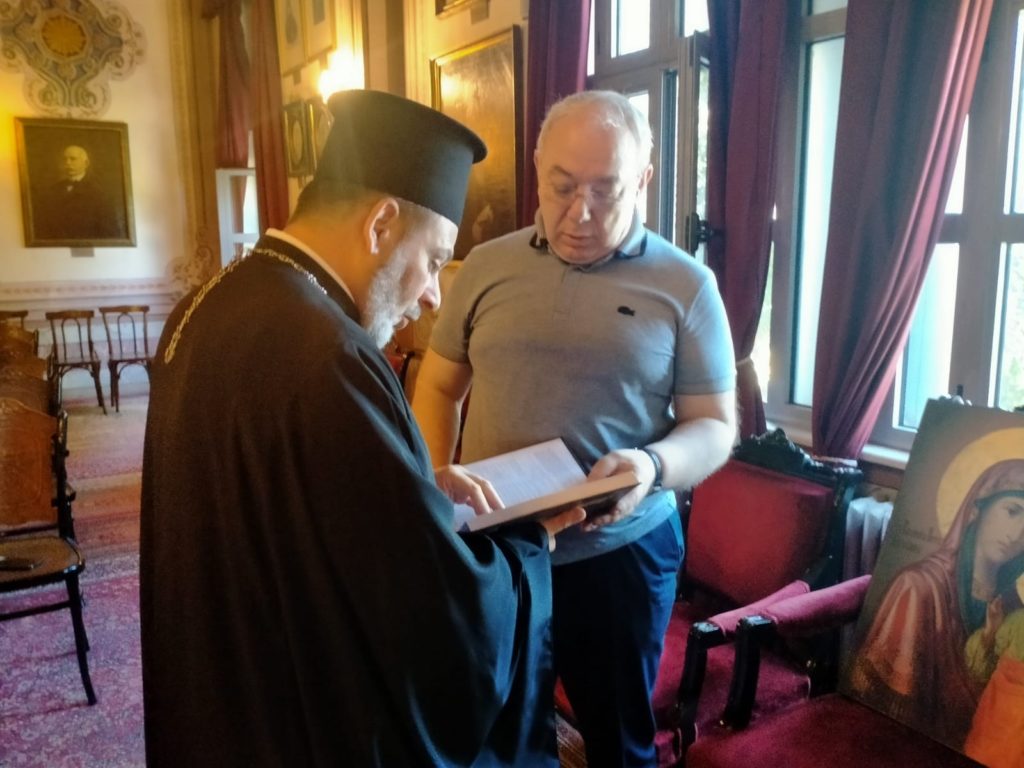 O Πρύτανης του Πανεπιστημίου του Σοχούμ στη Θεολογική Σχολή Χάλκης